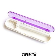 휴대용 칫솔 살균기 여행용 개인 보관함 사무실 칫솔 살균기 무선 소형 세균 치아 관리 걸이 구강 제거, 핑크