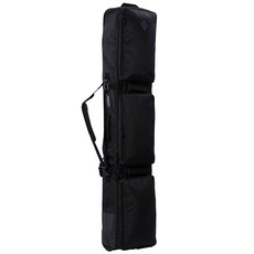 스노우 보드 가방 스키백 운송 장비 스포츠 대용량, 150x36cm, 퓨어 블랙, 1개