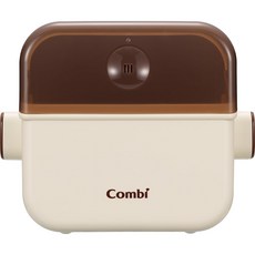 콤비 COMBI 젖병 전자레인지 소독기 스팀 살균 보관 케이스 대용량 위생 관리용, 신형 바닐라