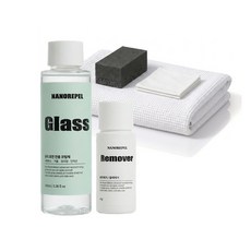 나노리펠 글라스 유막제거제 세트 셀프 나노 욕실 유리 발수 코팅제 샤워부스 거울 차량 유리막