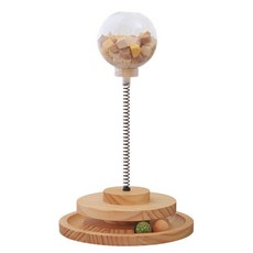 애완 동물 간식 대화 자극 누출 디스펜서 장난감 고양이, 1개, JH 업그레이드 [대구멍 냉동 건조 볼]