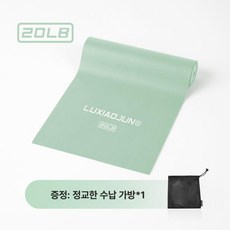풀업 튜브 운동 밴드 필라테스 힙업 탄력 로잉 저항, 1개, 그린 20lb