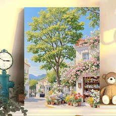 샤이닝포인츠 선물급 힐링 컬러라인 DIY 유화그리기 세트, 1개, 핑크