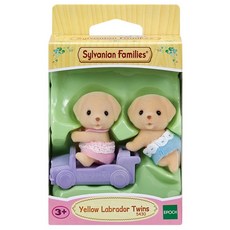 실바니안패밀리 리트리버 쌍둥이 피규어 5430, 1개