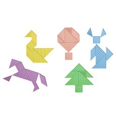 촉감학습탱그램세트, 1개