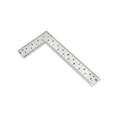 아이베란다 L형 직각 자 스퀘어 양면 눈금 목공자, 5x10cm, 1개
