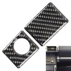 凌志 Lexus IS250 IS350 14-20 光亮真碳纖維卡夢貼片組 玻璃升降 排檔面板 方向盤按鍵框 內裝改裝, 1個, 14-19 副駕駛儲物箱開關孔