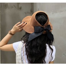 소피아 돌돌이 썬캡 밀짚모자 왕골모자 선캡 여름모자 바캉스 자외선 차단