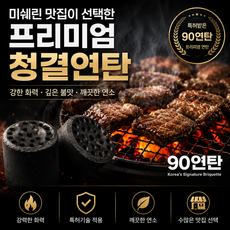 가스냄새줄인 90연탄 장작 참나무 연탄 번개탄 캠핑 펜션 바베큐 참숯 구이 야자숯 조개탄 불쏘시개 비장탄 착화탄 백탄 참숯, 1개, 3.5kg