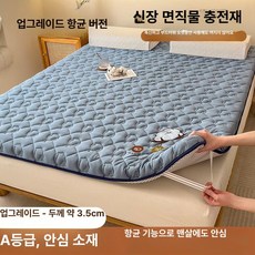 솜매트리스 소프트쿠션 침실용 싱글 학생용 매트리스, 블루 3.5cm B