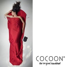 코쿤 여행용 머미라이너 마이크로파이버, 1개, 크랜베리