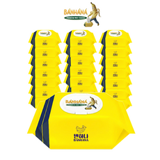 반하나 55gsm 옐로우는 물티슈 100매 20팩 엠보싱 캡형, 55g, 100매입, 20개