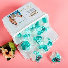 雅珠 三腔洗衣凝珠 三效合一 深層潔淨 柔順護衣 持久留香, 1個, 30顆/加強版小蒼蘭三合一盒裝, 30顆