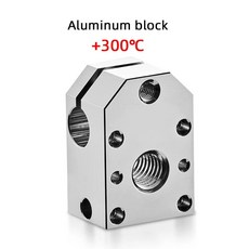 구리 페이투스 히트 블록 V6 최대 액세서리 500 블록과 3D 고온 호환 E3D 프린터, [02] Aluminum, 1개