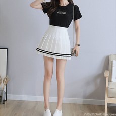 라오농 주름치마라인 하이웨스트 플리츠 주름 미니 테니스 스커트+KOI01X