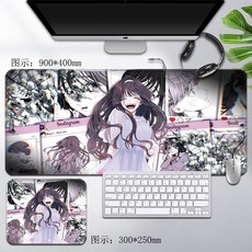 향기로운 꽃은 늠름하게 핀다 마우스패드 키보드 장패드 두께 4mm, 300x250mm, 1