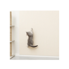 포우먼트 붙이는 고양이 스크래쳐 인테리어 벽 스크래쳐, 1개, 아이보리