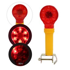 도로 상하수도 공사 건전지형 라바콘용 LED 위험경고등 경광등 안전표시 카스토퍼, 108mmx88mm, 1개