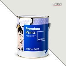 노루페인트 팬톤 외부용 실외 무광 페인트 4L, 12-4302 Vaporous Gray, 1개