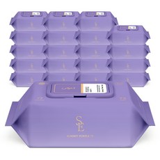 스마트에코 써밋 아기물티슈 캡형 퍼플, 75g, 77매, 20개
