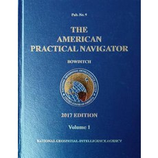 (영문도서) 2017 American Practical Navigator Bowditch Volume 1 (HC) Hardcover, Paradise Cay Publications, English, 9781937196578