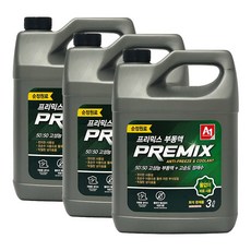 에이원 프리믹스 부동액 희석완제품 녹색 3리터, 3L, 3개