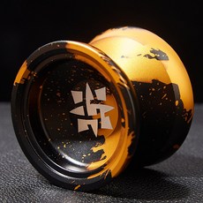 요요 메탈 고급 스핀 알루미늄 선수용 선물 입문용 합금 묘기 메탈요요 스트링 블랙골드, I. H5 - 유인 블랙 골드 활성 수면 볼 회수 증정, 1개