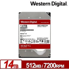 WD 紅標Plus 14TB 3.5吋NAS硬碟 盒裝公司貨 WD140EFGX