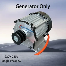 프리미엄 소재 5KW 10KW 20KW 출력 220V 1상 교류 발전기 3000RPM 영구 자석 발전기(VFD 모터 포함) 가정용, 01 Generator Only, 03 8KW, 03 220V Output, 1