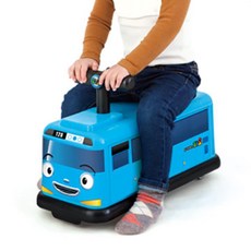 유아 타요 붕붕카 실내 무소음 회전 롤링카 타는 장난감 아이, 1개