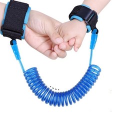손목 링크 밴드 미아 방지 스트랩 어린이 안전 보호 팔찌 여행 놀이공원 외출 연결 견인 로프 하네스, B_2.5m_블루, 1개