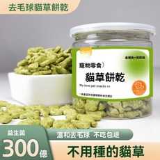 貓草餅乾 貓薄荷餅乾 寵物零食 溫和化毛, 1個, 去毛球貓草餅乾【120g】,1罐裝【單罐價格】