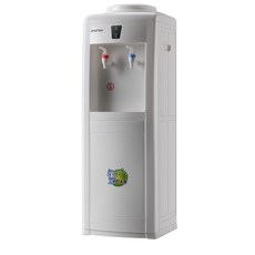 수직형 가정 기숙사 사무실용 에너지 절약형 미니 냉온수기 정수기 탁상형 냉수 온수 냉온수기 정수기 냉·온겸용 직결형 음수기 음수대 휴대형 냉온수기 정수기 물통형 컴팩트 테이블위, 화이트 온수