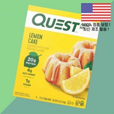 퀘스트 뉴트리션 단백 프로틴 바 레몬 케이크 4바 각 2.12온스 60g Quest Nutrition Protein Bar Lemon Cake 4 Bars 2.12oz Each, 1