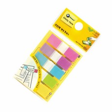 형광 팝업 필름인덱스 5색 디스펜서 점착메모 접착메모