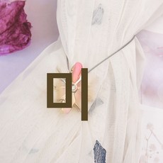 자석 커튼 버클 커튼 스트랩 스트랩 커튼 액세서리 스트랩 마그네틱 펀치 홀드 커튼 끈, 핑크, 1, 1개