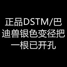DSTM/巴迪獸 黑色變徑車把, 正品DSTM/巴迪獸銀色變徑把一根已開孔, 1個