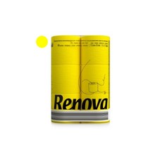 레노바 블랙라벨 3겹 컬러티슈 옐로우, 16.1m, 6롤, 1개