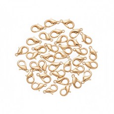 랍스터 고리 연결고리 키링 부자재 10mm, 30개, 라이트골드
