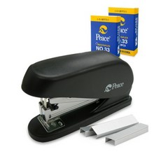 피스코리아 이지 스테플러 HD-75 + 리필 33호침 2p 세트, 블랙, 1세트