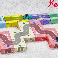 판다디자인몰 종이벽돌블럭 도로30pcs 블럭놀이 벽돌블럭놀이 사각블럭 블록놀이 블럭장난감