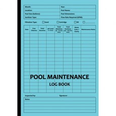 수영장 유지보수 기록부 관리 및 청소 | 가정 사업장 호텔 리조트 수영장용 서비스 체크리스트