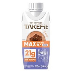 테이크핏 맥스 초코맛, 250ml, 96개
