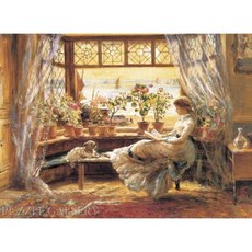 1000조각 조각퍼즐 독서하는 직소 창가에서 소녀 47382ea 1(ea), 1개