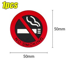 자동차 인테리어 경고 데칼 택시 기호 스티커 로고 금연, 1pc