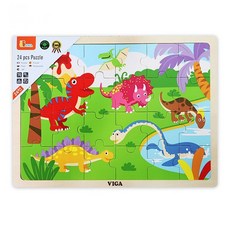 비가 공룡 퍼즐 24P 어려운퍼즐, 1개, 24피스