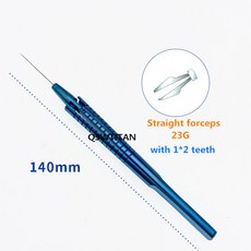 티타늄제 찢어진 펜치 23G/25G 안내안과 마이크로 기기 펜치 23G, 1개
