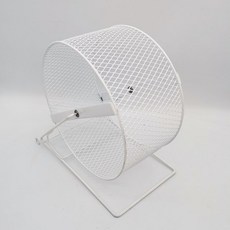 햄스펫 골든햄스터 고슴도치 철체 쳇바퀴, 화이트 26cm, 1개