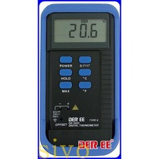 台製 DER EE DE-3003 K型熱電偶數位溫度計 1300°C測量範圍, 1個