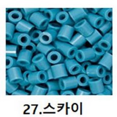 쁘띠앤맘 펄러비즈 리필비즈 컬러비즈 부자재, 스카이, 1개